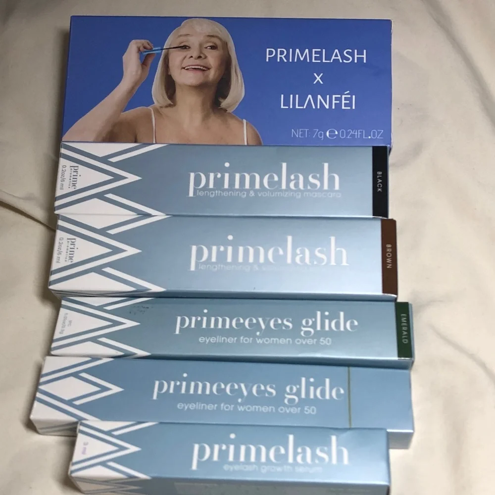 NEW LOT of 6 PRIMELASH Volumizing Mascara, Growth Serum, LILANFEI (lengthening)